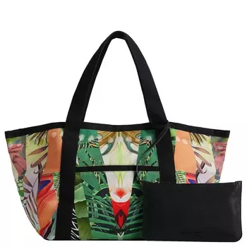 Сумка шоппер Desigual Bols Urban Beach Merida Rev 57см, цвет musgo