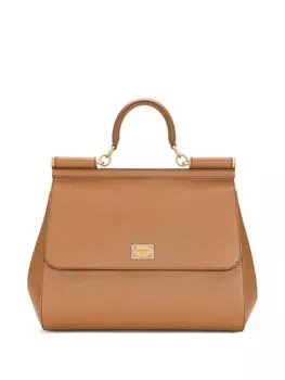 Сумка-шоппер Dolce & Gabbana Sicily, коричневый