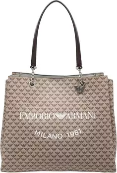 Сумка-шоппер Emporio Armani с монограммным принтом орла Y3D158 YWS0E ecur/t.moro/белый, разноцветный