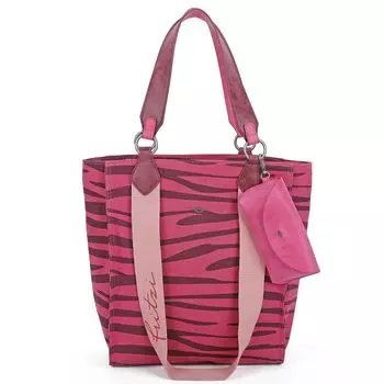 Сумка шоппер Fritzi aus Preuen Izzy02 Canvas Tasche 32см, цвет zebra pink