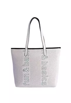 Сумка шоппер Fun&Basics Jessica (B)40 x (H)30 x (T)13см, белый