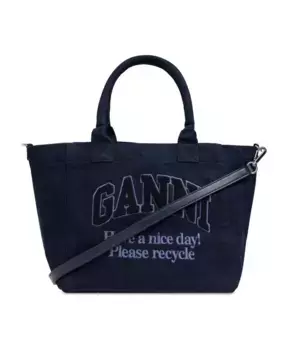 Сумка Шоппер Ganni, синий