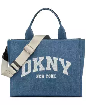 Сумка-шоппер Hadlee Medium Cotton Logo DKNY, синий