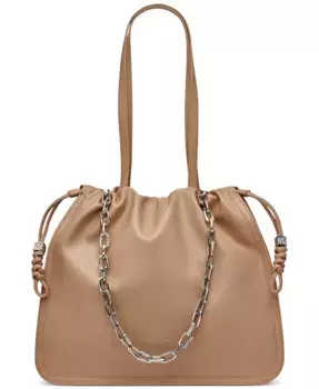 Сумка-шоппер Halle на шнурке DKNY, коричневый