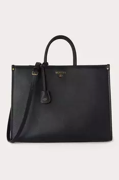 Сумка-Шоппер из экокожи Motivi, черный