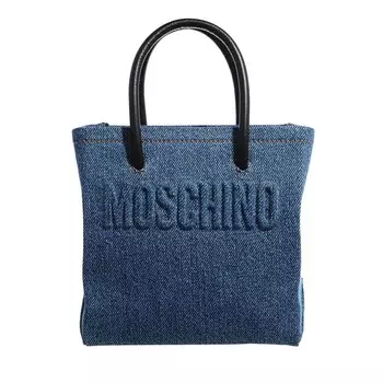 Сумка шоппер из денима fantasia blu Moschino, синий