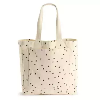 Сумка-шоппер из холщовой ткани с принтом Unbranded, цвет polka dot