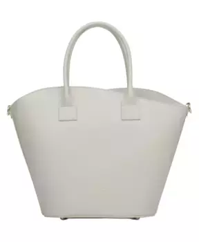 Сумка шоппер из итальянской кожи Estro, серый