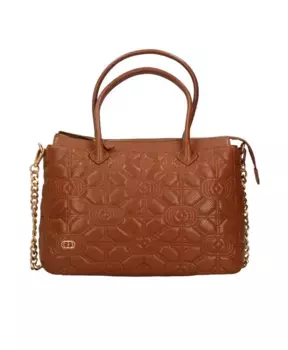 Сумка Шоппер из коричневой кожи La Carrie, коричневый