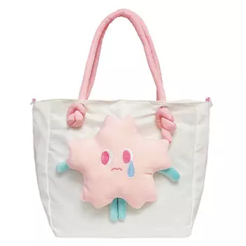 Сумка-шоппер из нейлоновой ткани, сумки на плечо, обычная женская, цвета экрю BALANG, Ecru