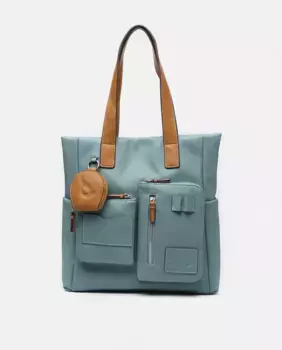 Сумка-шоппер из переработанных материалов Abbacino, синий