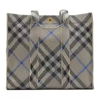 Сумка-шоппер из полиамида, женская серая Burberry
