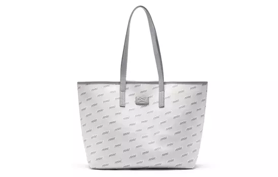 Сумка-шоппер из ПВХ, сумка для покупок, сумка через плечо, большая женская светло-серая OMTO