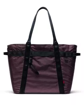 Сумка-шоппер из темно-бордовой ткани на молнии Herschel, гранатовый