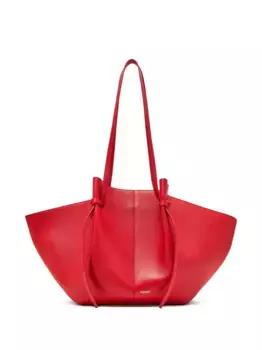 Сумка-шоппер из текстурированной кожи моти Yuzefi, красный