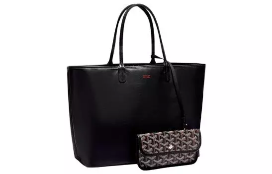 Сумка-шоппер из ткани Anjou с кожаной сумкой-тоут, сумки через плечо, сумки-тоут, маленького размера, унисекс, 11 цветов GOYARD, 50TY50P White