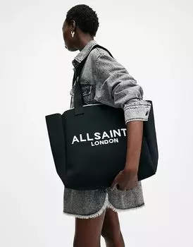 Сумка-шоппер Izzy среднего размера черного цвета AllSaints