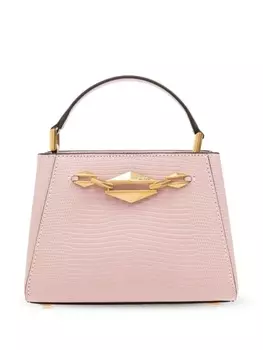 Сумка-шоппер Jimmy Choo с ромбовидной ручкой, розовый
