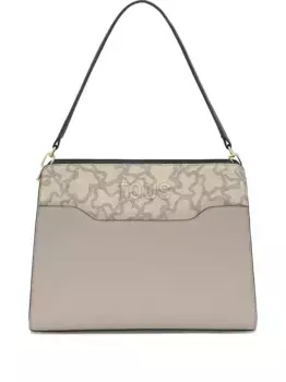 Сумка-шоппер Kaos Icon с верхней ручкой и принтом логотипа TOUS, серый