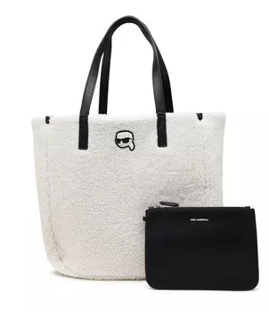 Сумка-шоппер Karl Lagerfeld double face + marsupio k/ikonik 2.0, черный