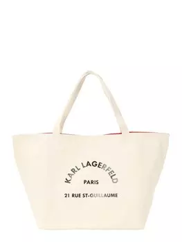 Сумка-шоппер Karl Lagerfeld Rue St-Guillaume, натуральный белый