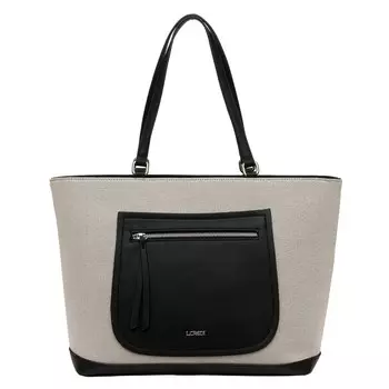 Сумка-шоппер L.CREDI Paola, цвет Grey/Black