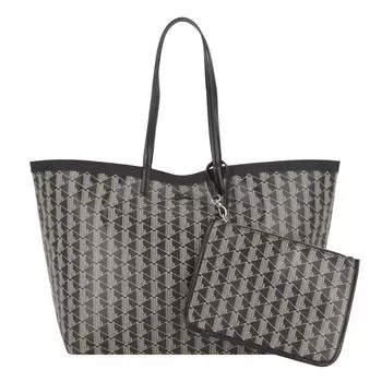 Сумка шоппер Lacoste Zely Tasche 39см, черный бежевый