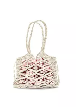 Сумка-шоппер Lascana, розовый/белый