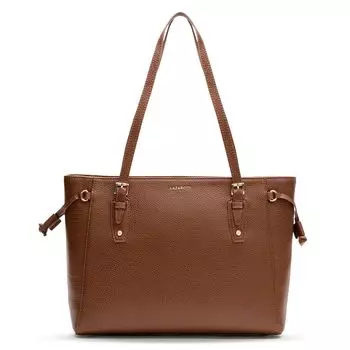 Сумка шоппер Lazarotti Bologna Leather Tasche Leder 36см, коричневый
