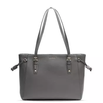 Сумка шоппер Lazarotti Bologna Leather Tasche Leder 36см, серый