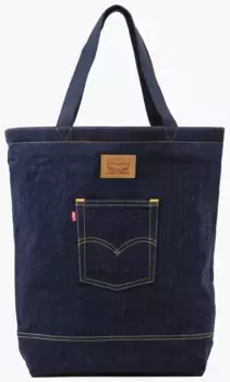 Сумка-шоппер Levi's "THE LEVI'S BACK POCKET TOTE", в модном джинсовом исполнении, синий