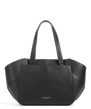 Сумка-шоппер Lilly M из зернистой яловой кожи. Liebeskind, черный