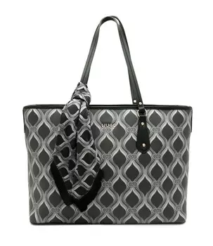 Сумка-шоппер Liu Jo + foulard, цвет grafite