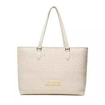 Сумка-шоппер LOVE MOSCHINO, экрю