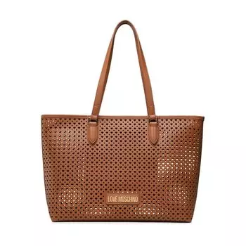 Сумка-шоппер LOVE MOSCHINO, коричневый