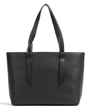 Сумка-Шоппер Malory из зернистой яловой кожи. Coccinelle, черный