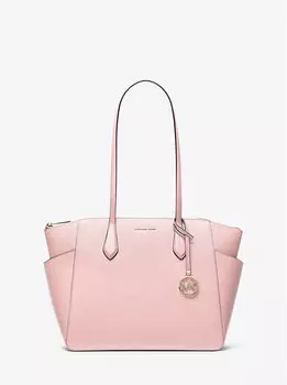 Сумка-Шоппер Marilyn среднего размера из сафьяновой кожи Michael Kors, красный