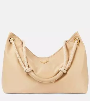 Сумка-шоппер Mariner Large из переработанного нейлона Prada, Cacao