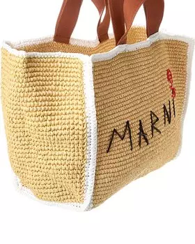 Сумка-шоппер Marni Macrame Sillo, бежевый
