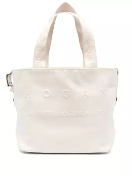 Сумка-шоппер Medium Script Hogan, белый