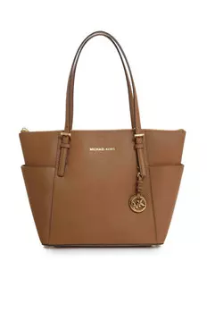 Сумка-шоппер Michael Kors jet set item, коричневый