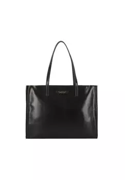 Сумка-шоппер Mirra кожаная 37 см THE BRIDGE, черный