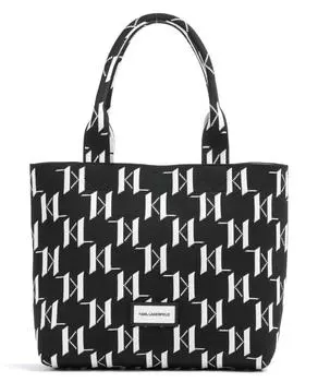 Сумка-шоппер Monogram из переработанного полиэстера Karl Lagerfeld, черный