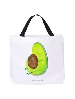 Сумка-шоппер Mr & Mrs Panda Avocado Pfeifen ohne Spruch, белый