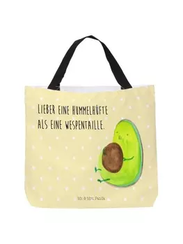 Сумка-шоппер Mr & Mrs Panda Avocado Pfeifen, пастельно-желтый