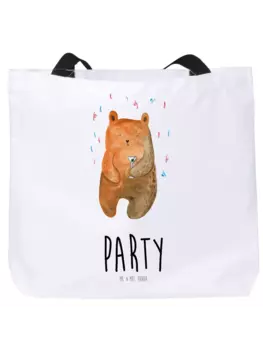 Сумка-шоппер Mr & Mrs Panda Br Party, белый