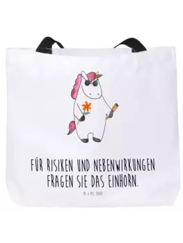 Сумка-шоппер Mr & Mrs Panda Einhorn Woodstock, белый
