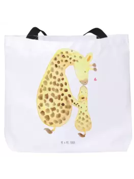 Сумка-шоппер Mr & Mrs Panda Giraffe Kind ohne Spruch, белый