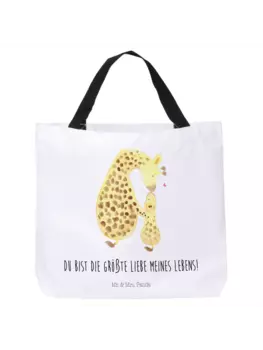 Сумка-шоппер Mr & Mrs Panda Giraffe Kind, белый