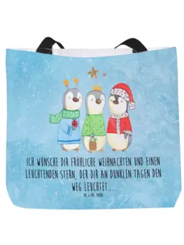 Сумка-шоппер Mr & Mrs Panda Winterzeit Heilige drei Knige, цвет eisblau